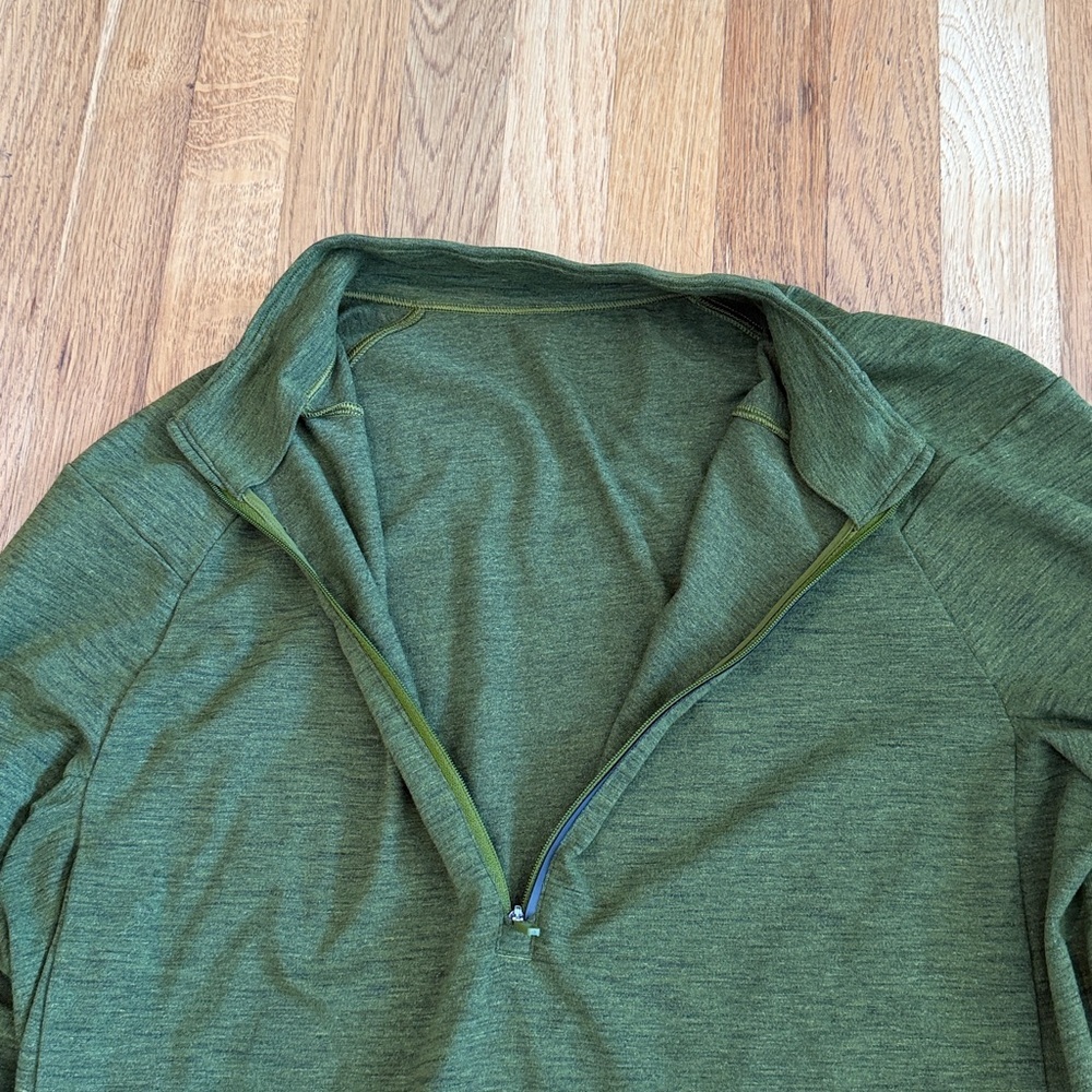 Men’s green Lululemon Metal Vent Tech Half-Zip size large EUC - Picture 6 of 10